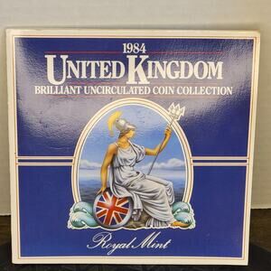 1984 UNITED KINGDOM BRILLIANT UNCIRCULATED COIN COLLECTION THE ROYAL MINT NEW